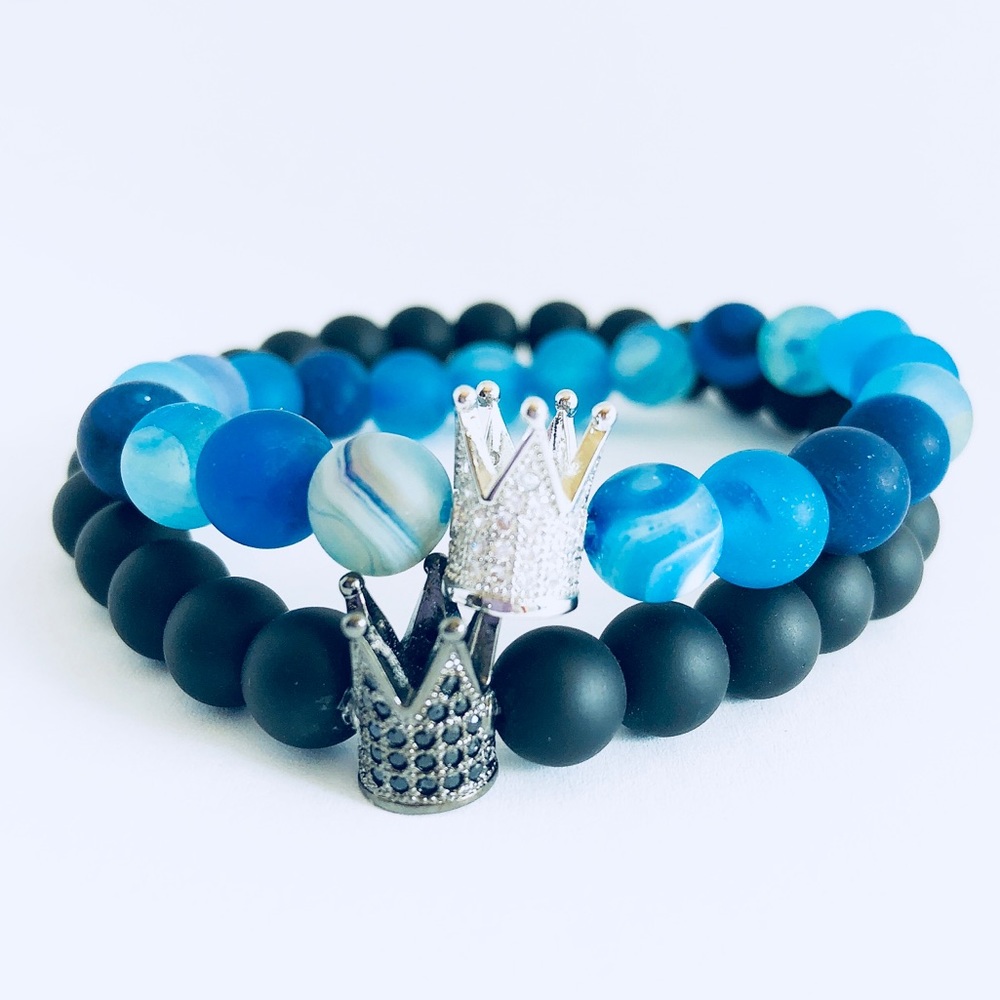 COUPLES | King & Queen Beaded Bracelets - Picture 2 of 7
